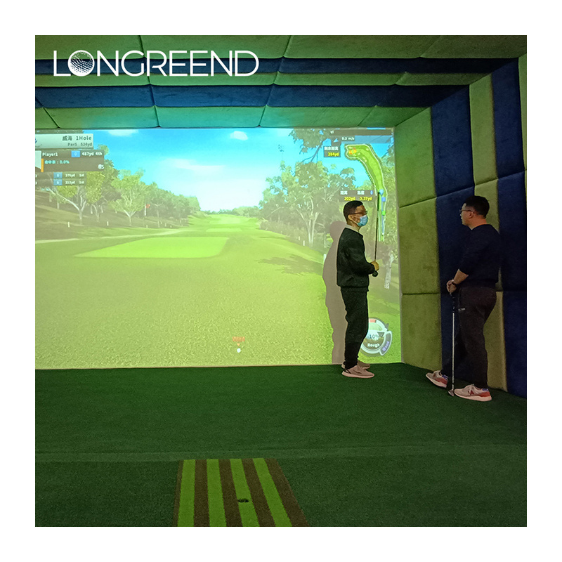 LONGREEND South Korea imported high-speed camera realistic 3D screen indoor golf simulator equipment single screen