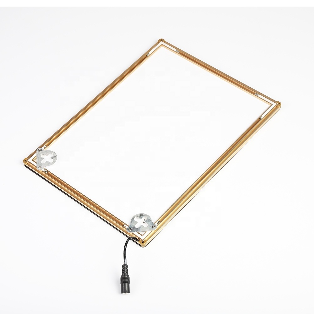 A1 A2 A3 A4 Aluminum Alloy Led Poster Frame With Stand Plastic Wall Poster Frame Advertising Light Boxes In Stock