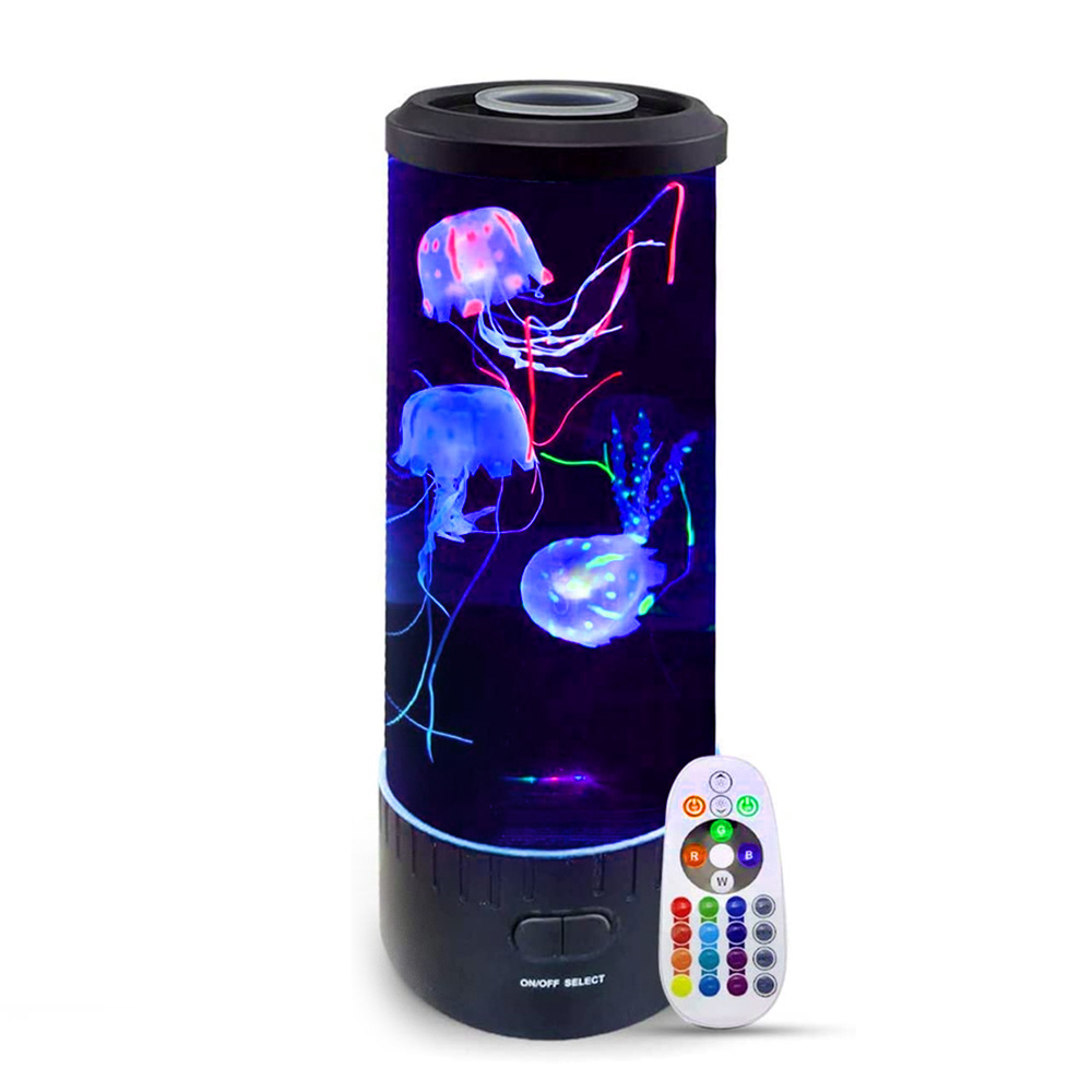 Factory Wholesale Hot Sales Night Light Color Changing Mood led fantasy remote control jellyfish lamp