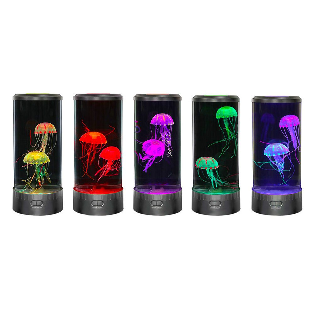 Factory Wholesale Hot Sales Night Light Color Changing Mood led fantasy remote control jellyfish lamp