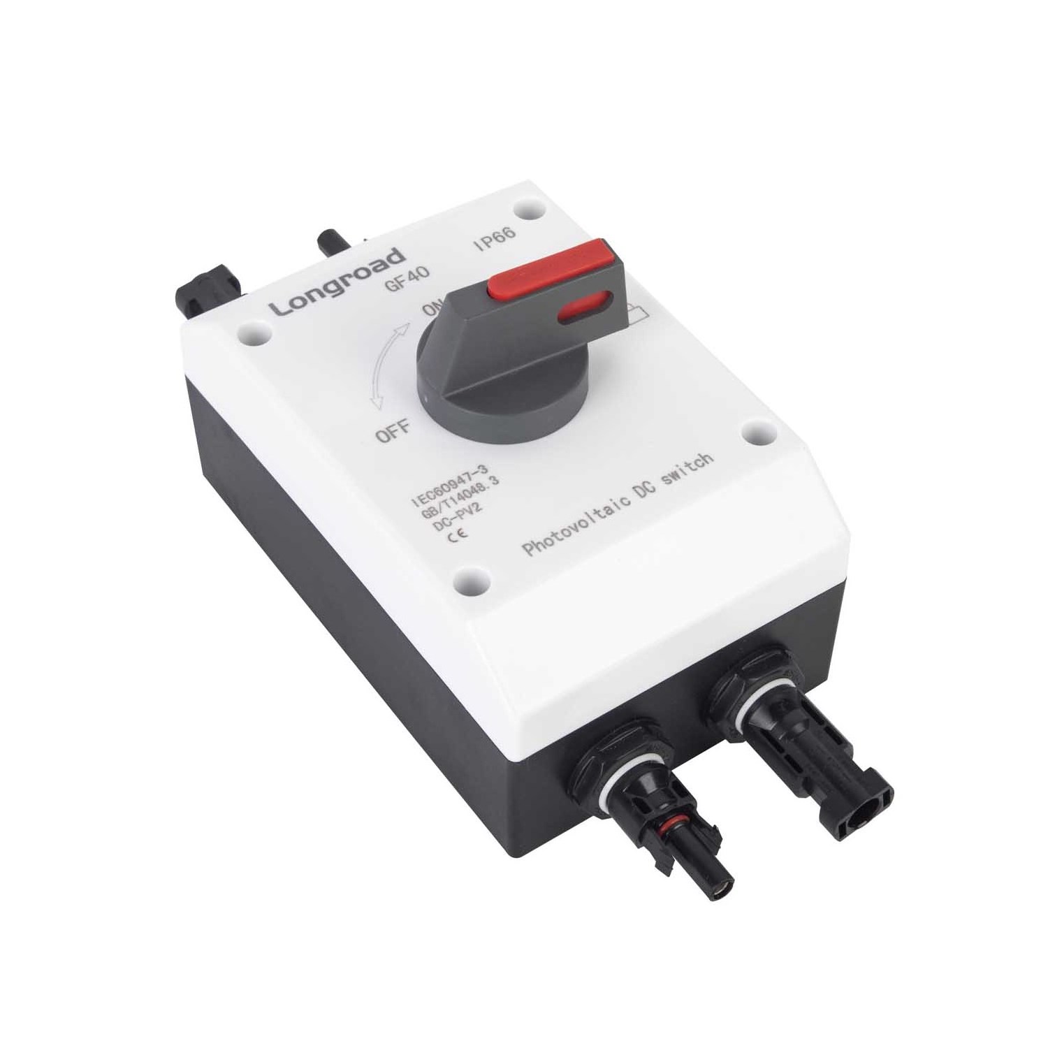 IP66 waterproof DC 1200V 16A 25A 32A 63A isolator isolation disconnect switch with solar connector TUV certificate