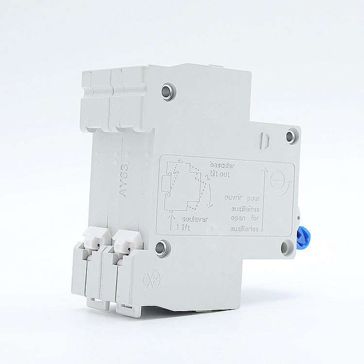 DZ47-63 1p 2P 3P 4P Din Rail Mini MCB 6A 10A 16A 20A 16A 10A 32A 25A 40A 63A AC Miniature Circuit Breaker With CE Certificate