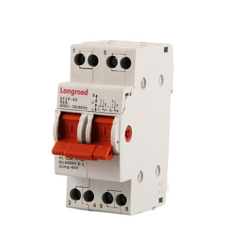 Solar PV manual transfer switch electric 2p 4p 40A 63A 125A static ac dc manual mini change over switch for generator