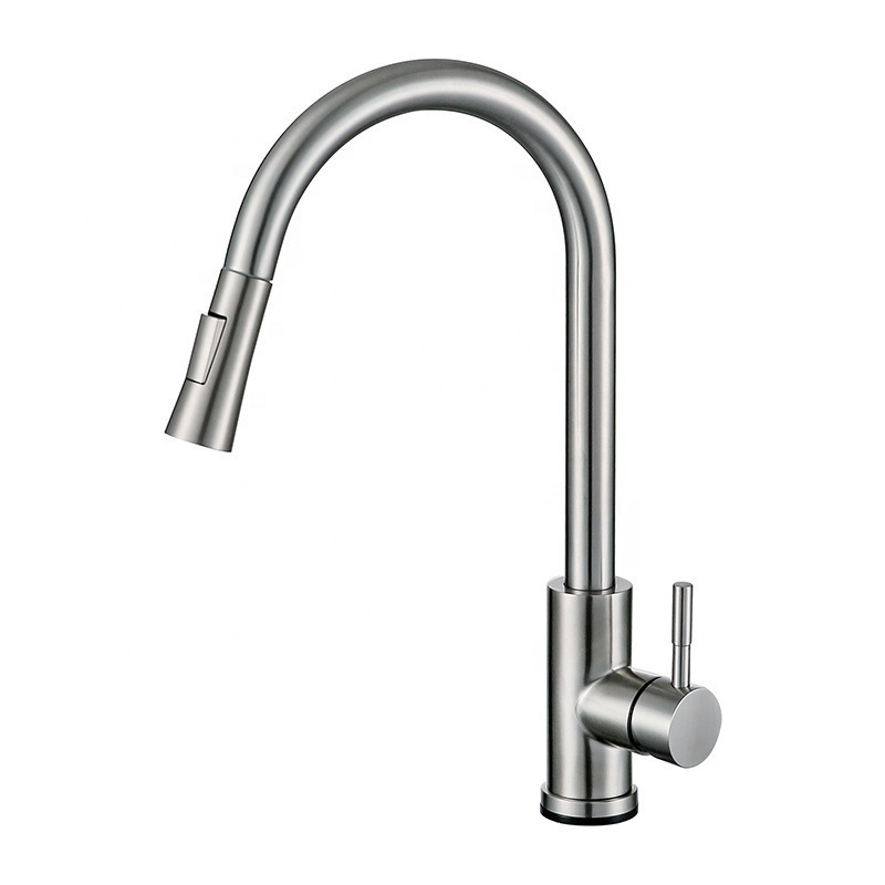 High Quality 304 Stainless Steel Pull Type Water Tank Touch Sprayer Smart Kitchen Faucet