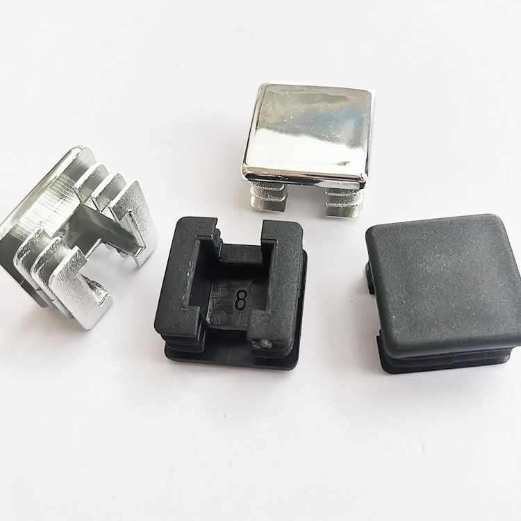 25mm x 25mm Plastic Square Pipe End plug plastic pipe hole  plugs Stainless steel sealing plug