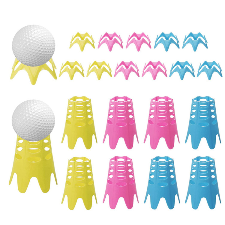 Longsan Factory supply golf tee holder Flower basket style golf TEE Practice training No resistance golf tee shot