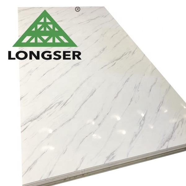 High Glossy 3.0mm 3.5mm Decorative Wall Panels PVC Marble Sheet UV Board