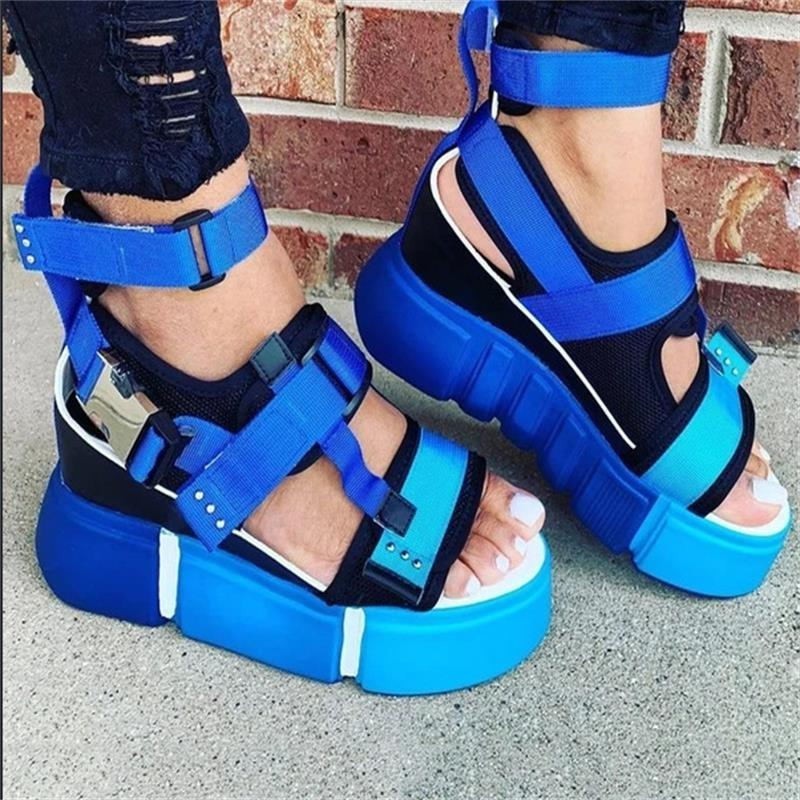 Fashion Hot sale fashion Thick Sole Flat Shoes High Platform Women's Sandals