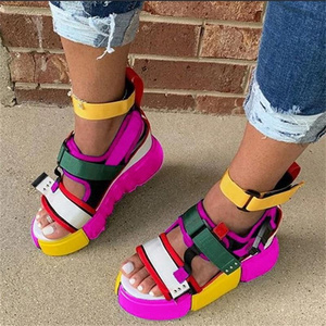 Fashion Hot sale fashion Thick Sole Flat Shoes High Platform Women's Sandals