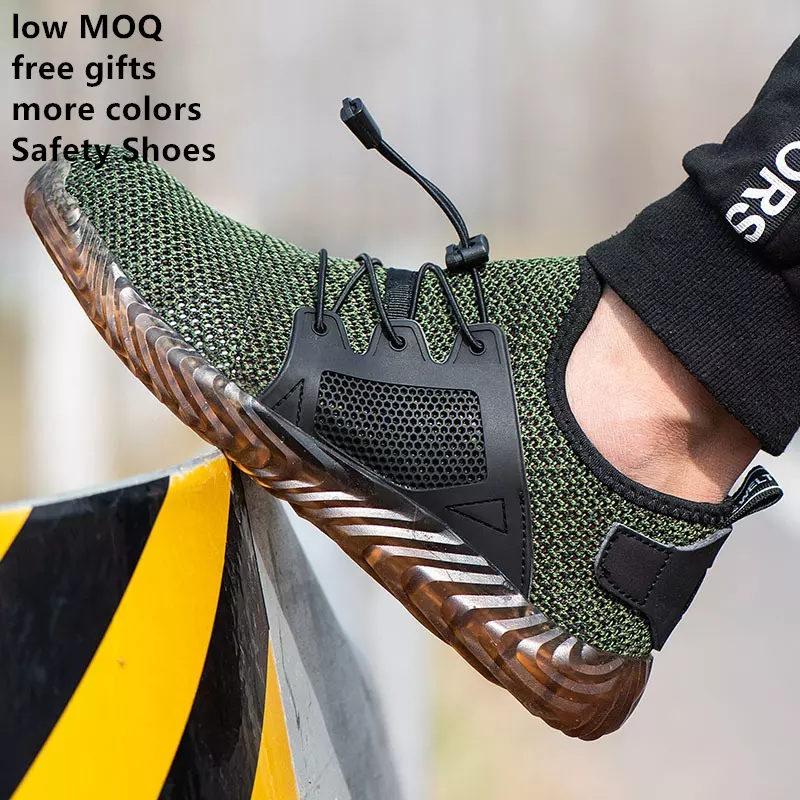 Dropshipping Breathable Men's Safety  Wholesale Cheap Price Men Work Safety Shoes Boots with Steel Toe and Steel Plate