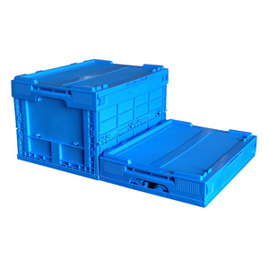 Factory Moving Crate Plastic Turnover Box 70L Tote Seafood Crates Plastic vegetable crate supplier for Logistics Transportation