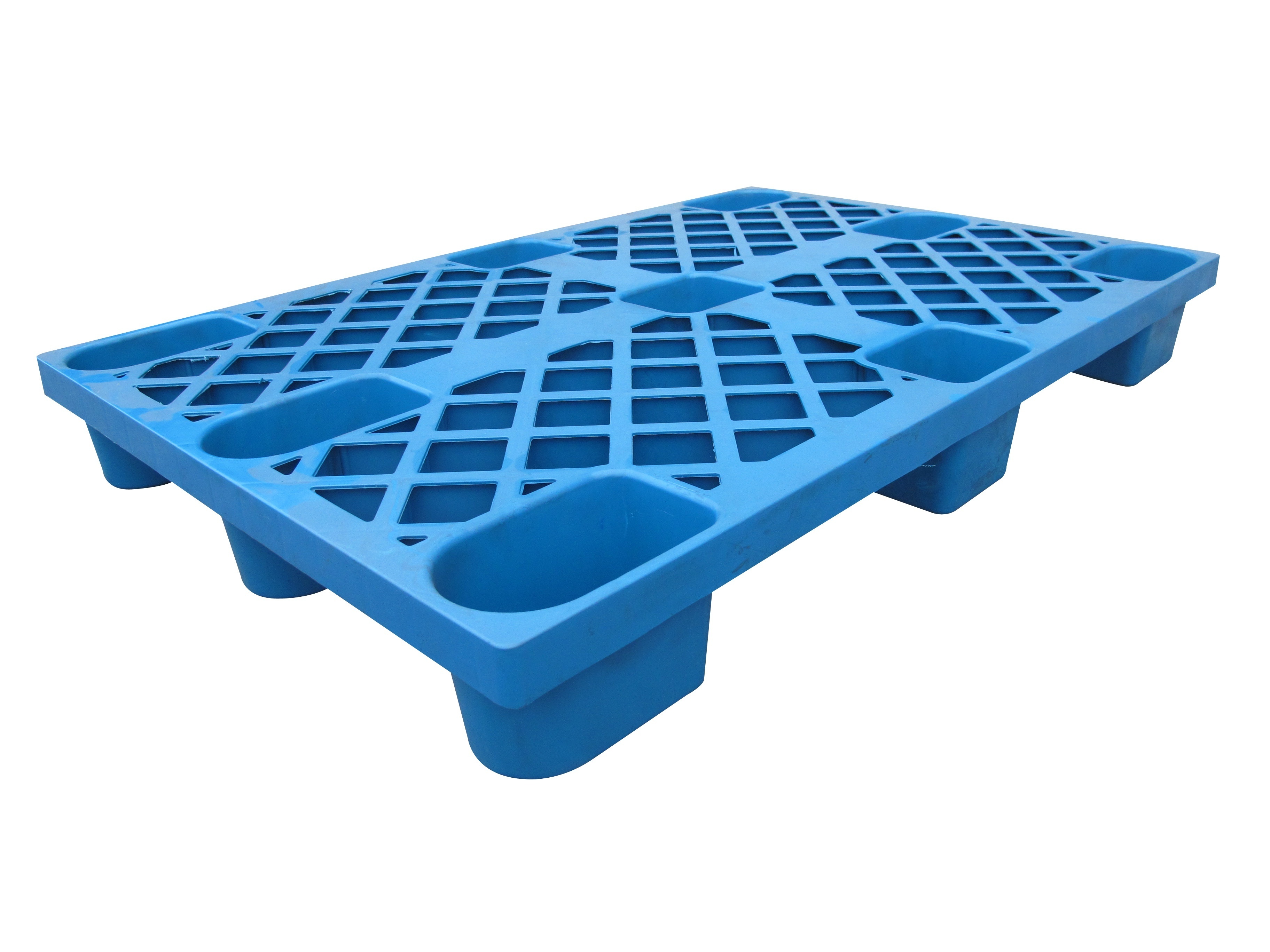 Plastic Pallet Anti-slip Low Price HDPE Light Weight 9 Feets Euro Pallet Nine Legged Plastic Pallet Supplier for One Time Export