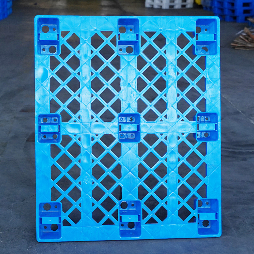 Heavy duty plastic flat nine feet HDPE blue pallet warehouse industry storage logistics steel pallet for sale