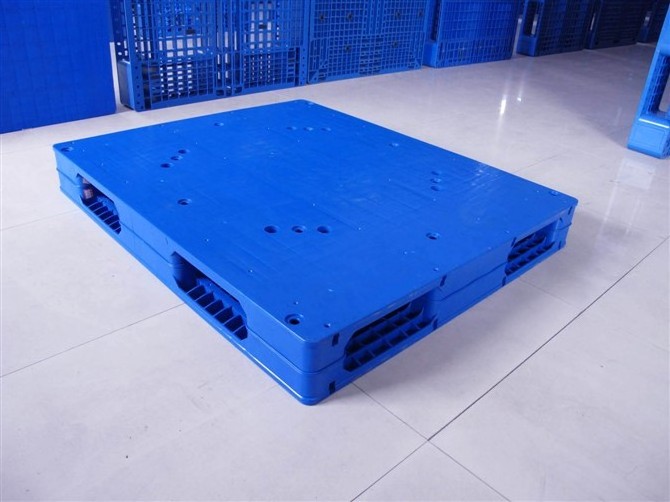 Heavy duty plastic flat nine feet HDPE blue pallet warehouse industry storage logistics steel pallet for sale