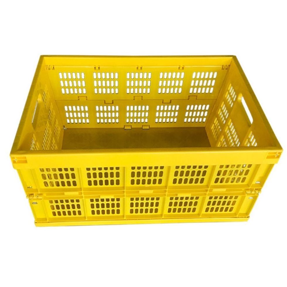 Longshenghe Plastic Transport Crates Collapsible Folding Moving Box Plastic Pallet Recycling Container For Vegetable