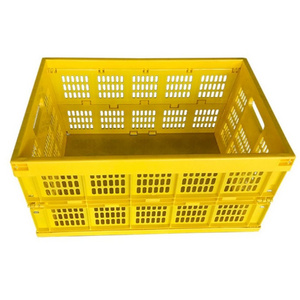 Longshenghe Plastic Transport Crates Collapsible Folding Moving Box Plastic Pallet Recycling Container For Vegetable