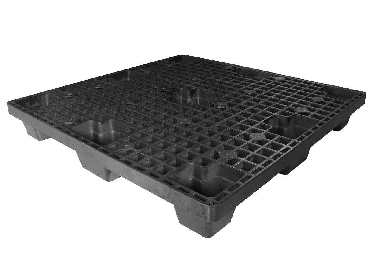 Plastic Pallet Anti-slip Low Price HDPE Light Weight 9 Feets Euro Pallet Nine Legged Plastic Pallet Supplier for One Time Export