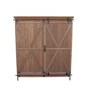 Outdoor Storage Shed Garden Tool Wooden Storage Box Cabinet Garden Easy Assemble Solid Customization