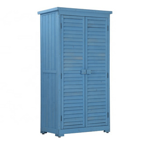 Good Special Light Blue Shed Garden Shed Buildings Tool Kit Storage House Wood Cabin Storage Outdoor wooden shed