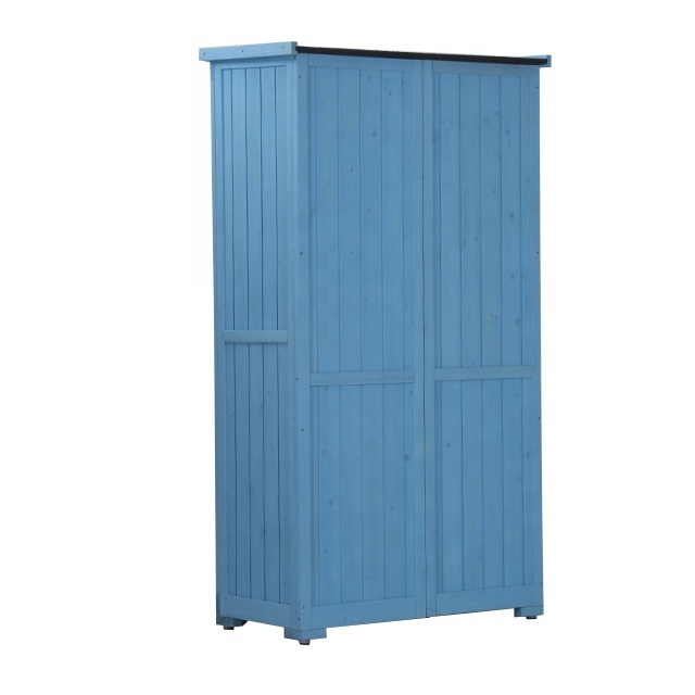 Good Special Light Blue Shed Garden Shed Buildings Tool Kit Storage House Wood Cabin Storage Outdoor wooden shed