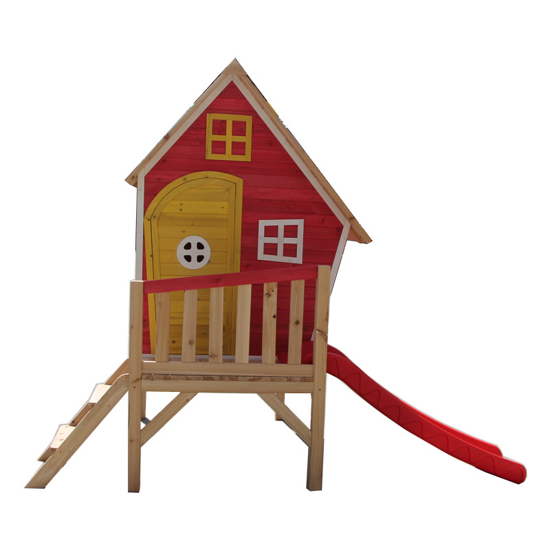 Good Quality Outdoor Children Kids Cubby House Large Luxurious Wooden Children Playhouse