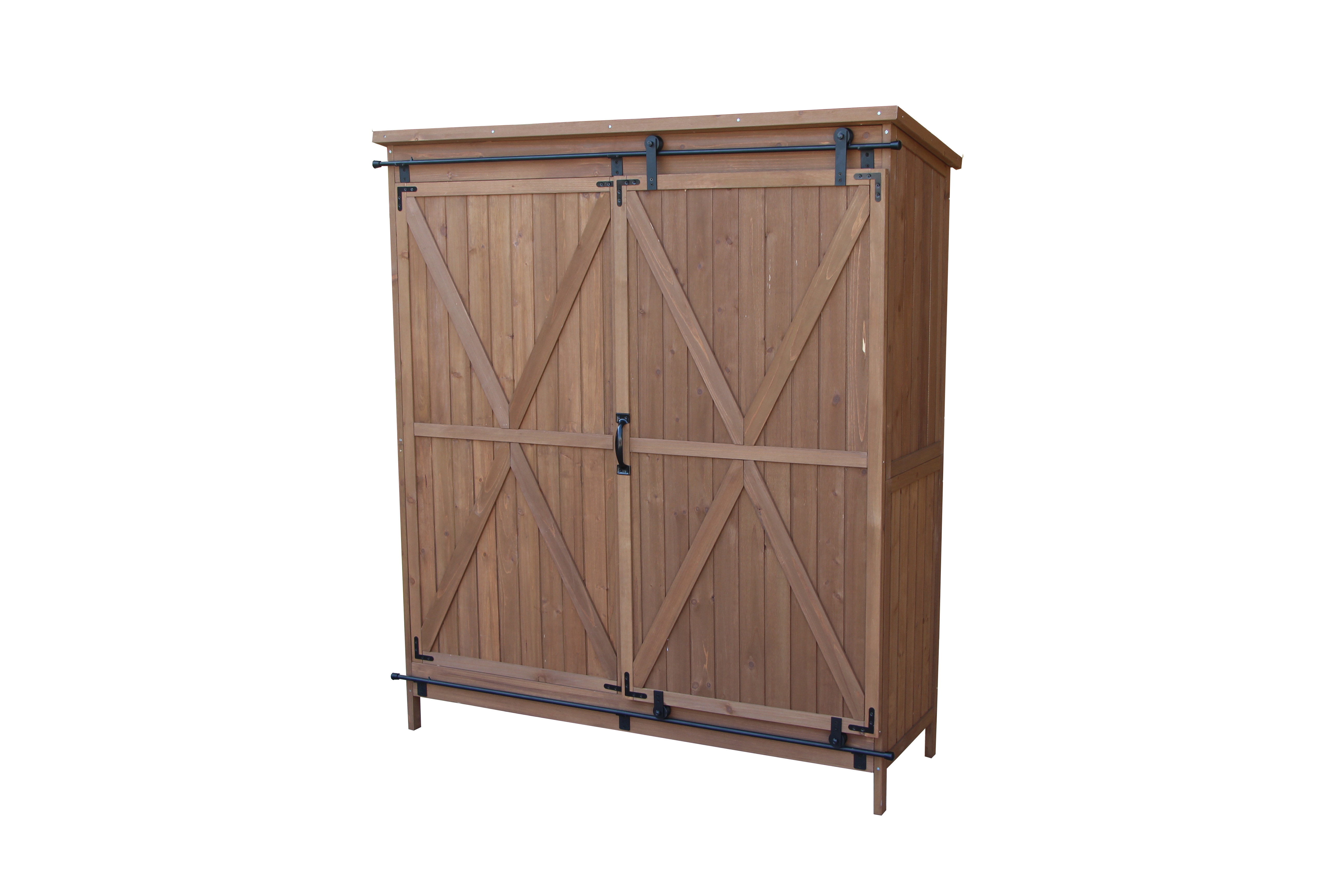 Outdoor Storage Shed Garden Tool Wooden Storage Box Cabinet Garden Easy Assemble Solid Customization