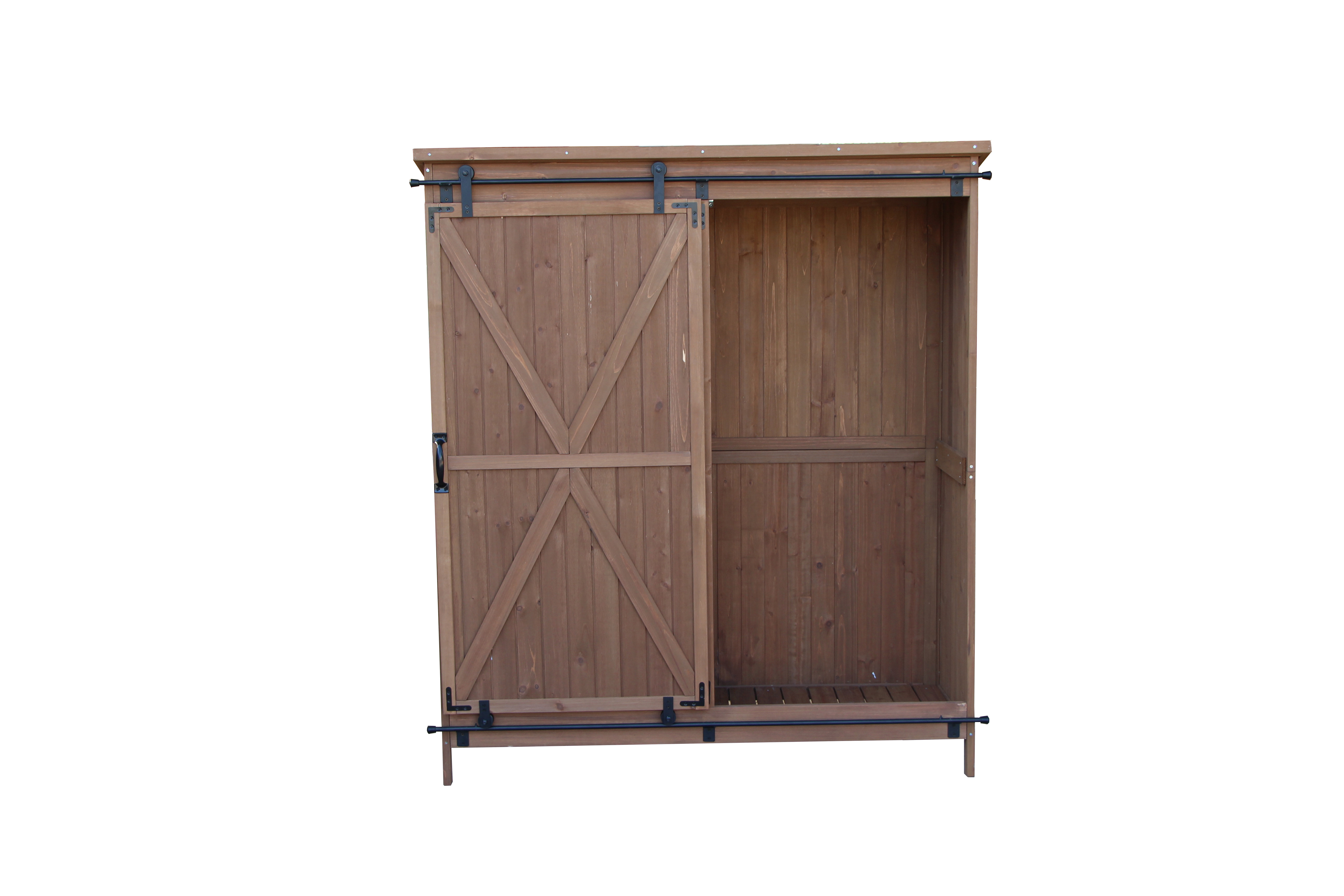 Outdoor Storage Shed Garden Tool Wooden Storage Box Cabinet Garden Easy Assemble Solid Customization