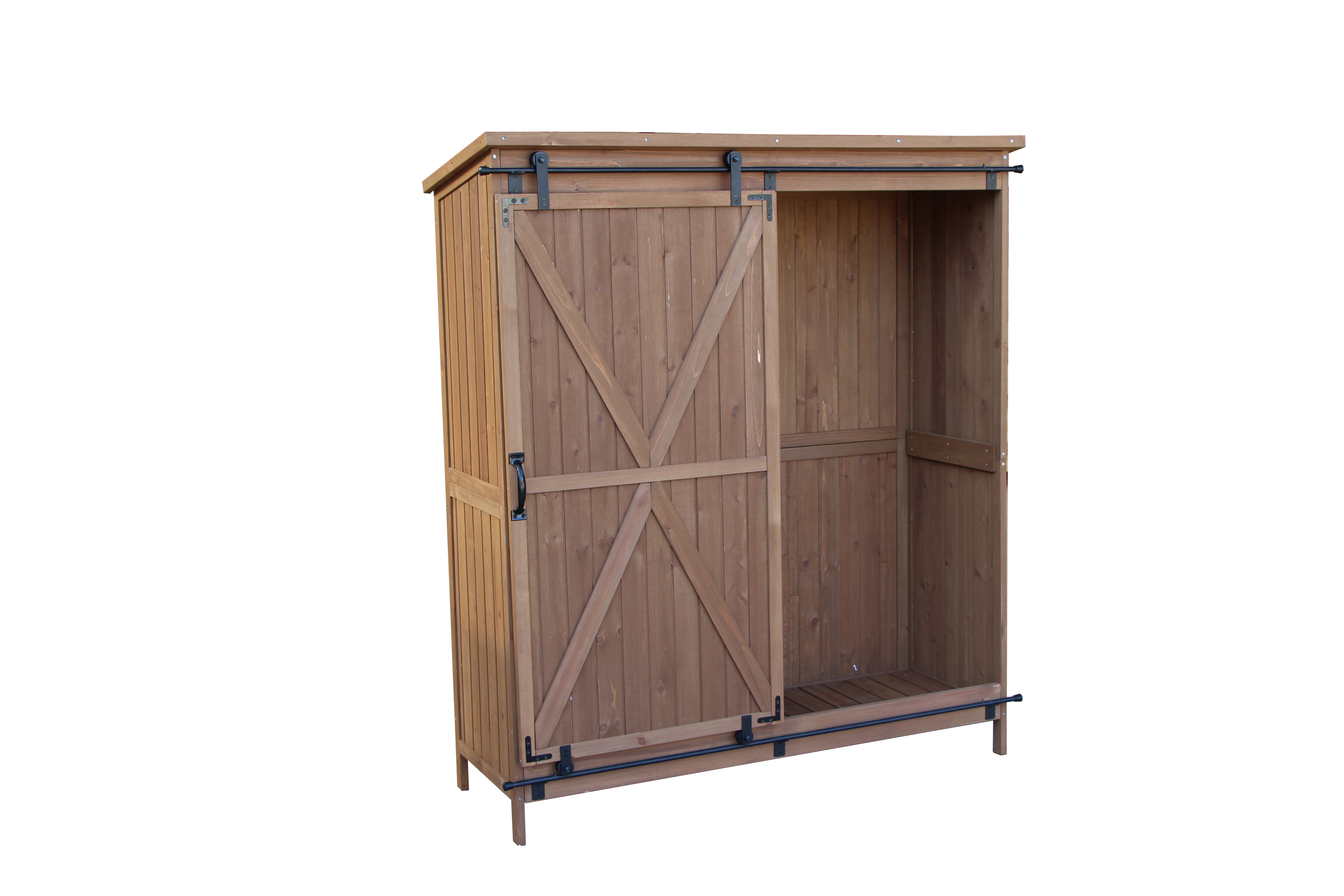 Outdoor Storage Shed Garden Tool Wooden Storage Box Cabinet Garden Easy Assemble Solid Customization