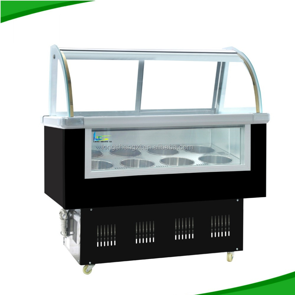 mini small ice cream display showcase chiller /freezer /refrigerator