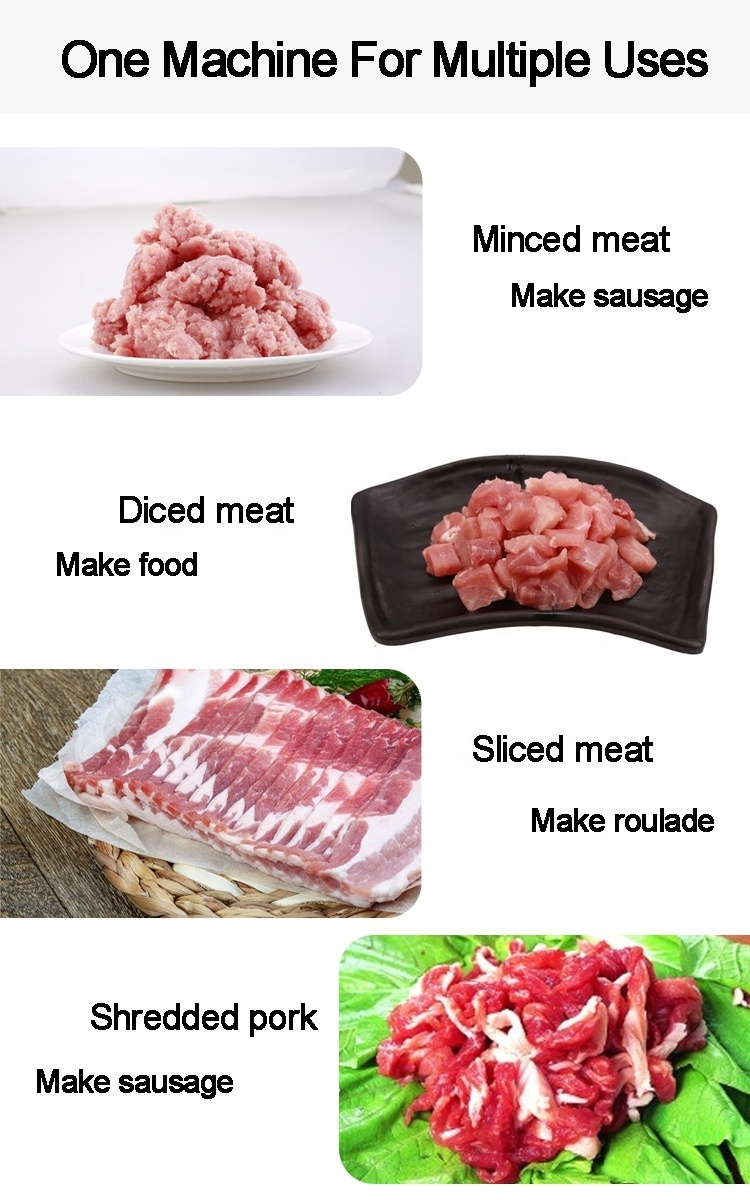 Minced beef industrial stainless steel blades meat grinder and bone machine