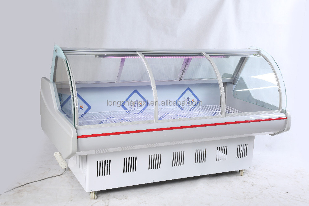 Supermarket fish/meat display showcase refrigerator for butchery market