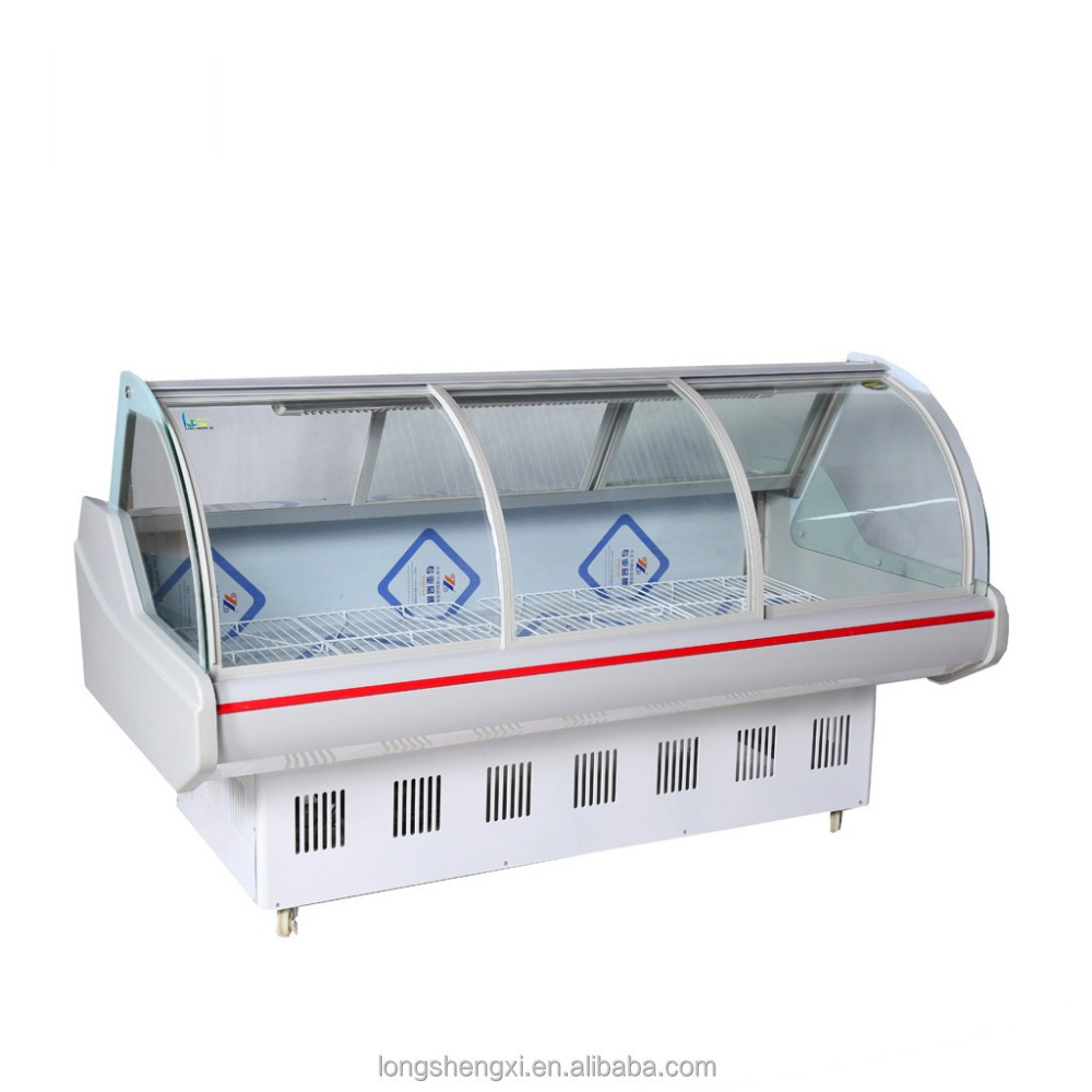 Supermarket fish/meat display showcase refrigerator for butchery market