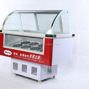 mini small ice cream display showcase chiller /freezer /refrigerator