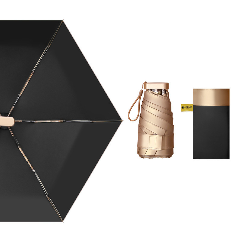 LS New Titanium Ultra-Light  Golden Umbrella