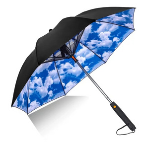 LS08 Mist Misting Umbrella With Fan And Magic Bottle Water Spray Umbrella