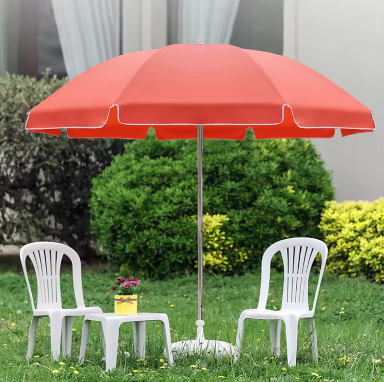 LS08  Sunshine Promotional Big Beach Sun Umbrella Outdoor Umbrella Parasol Umbrella For Beach