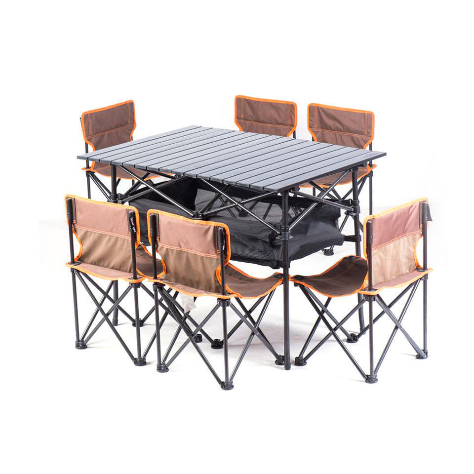 LS Hot selling portable beach tables and chairs that can be put in backpacks for outdoor park camping, etc