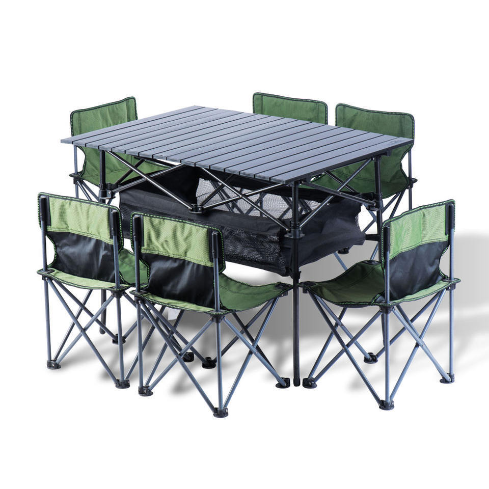 LS Hot selling portable beach tables and chairs that can be put in backpacks for outdoor park camping, etc