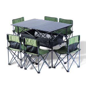 LS Hot selling portable beach tables and chairs that can be put in backpacks for outdoor park camping, etc