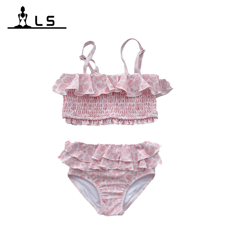 LS24151 2 Pieces Girls Swimwear Bikini 7-16 8 Teen Hot Sexy Bikini Young Girl Swimwear