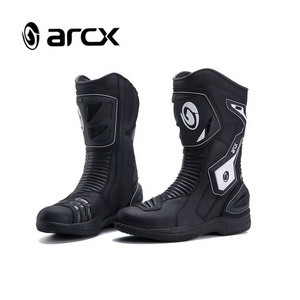 Arcx Waterproof Breathable Leather Motorcycle Shoes Riding Racing Motorbike Knee High Motocross boots for Men