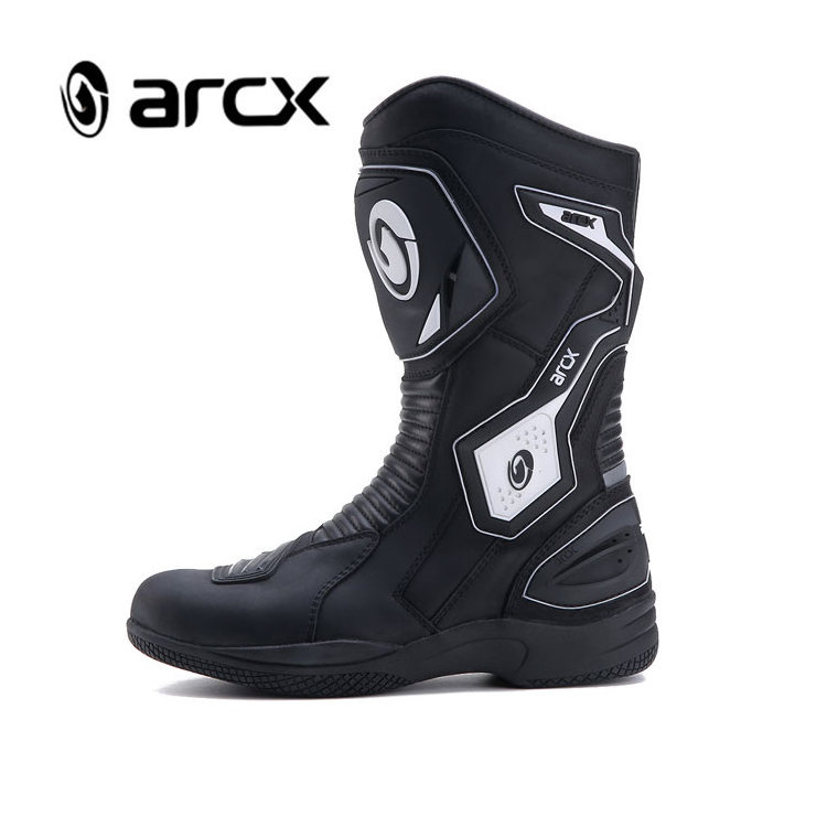 Arcx Waterproof Breathable Leather Motorcycle Shoes Riding Racing Motorbike Knee High Motocross boots for Men