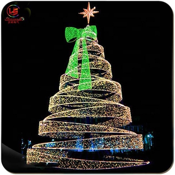 Outdoor Waterproof LED Christmas Tree  Led Large 3D Decoration Christmas Tree Motif Light