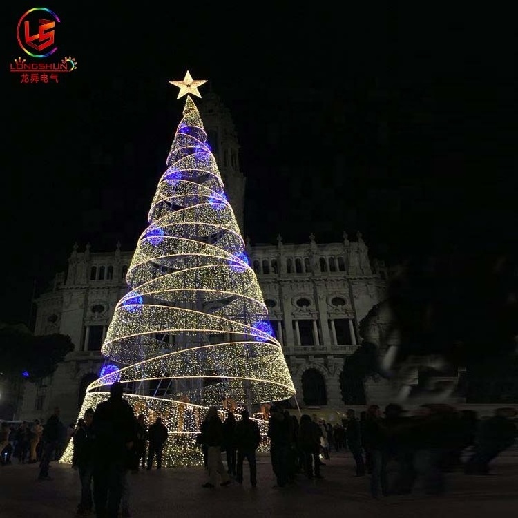 Outdoor Waterproof LED Christmas Tree  Led Large 3D Decoration Christmas Tree Motif Light