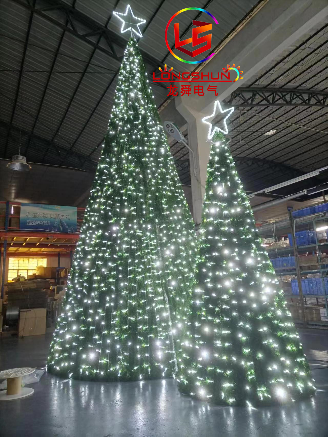 Outdoor Street Christmas Tree Light Led Large 3D Decoration  Motif Light