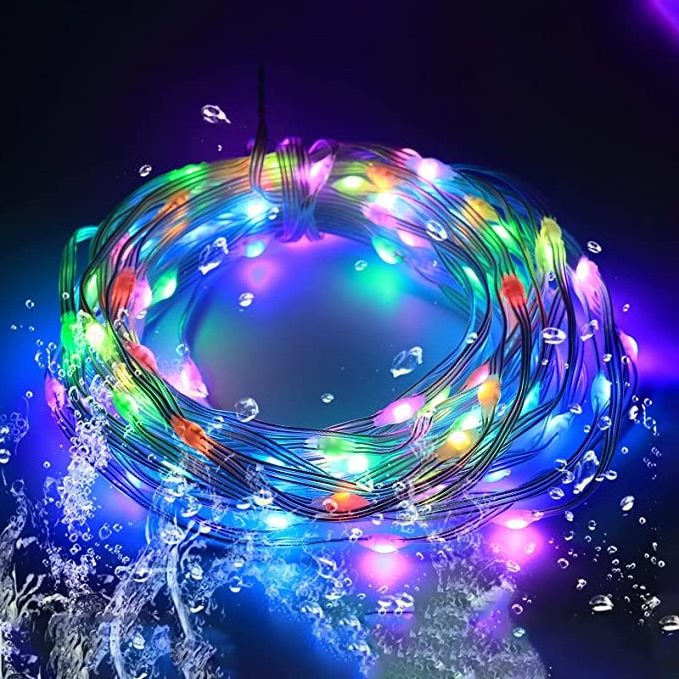 Tuya Wifi Smart Light String RGB LED App Control Clip Light Work With Alexa/Google Assistant Christmas Decoration Light