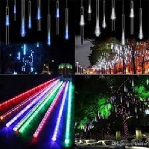 LED Waterproof SMD Strip Shower Rain 50cm Meteor Tube Light For Outdoor Indoor Decoration