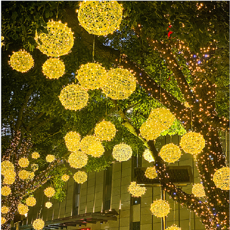 Outdoor LED Festoon balls Lights Fairy String Light Globs For Christmas Decoration