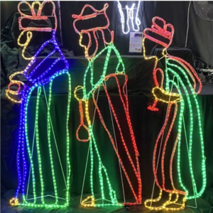 Outdoor Christmas Lights Wise Man Camel Commercial Motif Rope Light Jesus Nativity