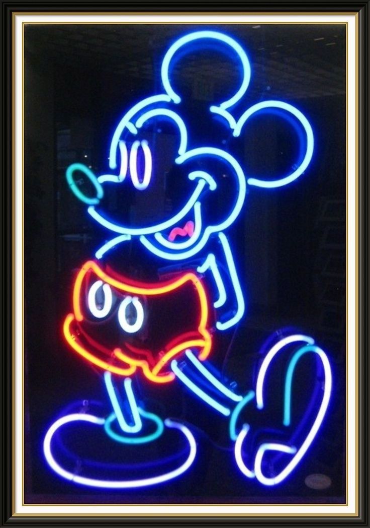 Outdoor custom Led Mickey Mouse flexible neon lights for party decoration advertising decoration